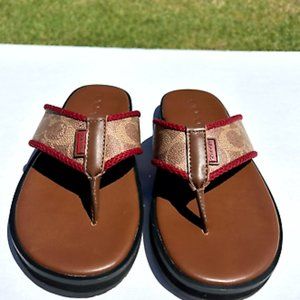Coach mens flip flop